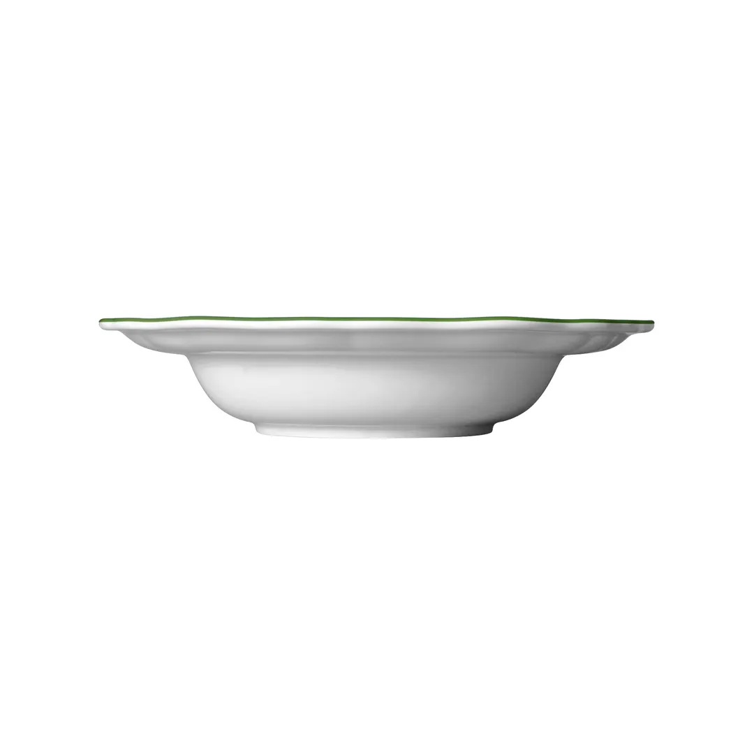 Steelite 62549FP814 - 9" Willow Green Porcelain Folio Soup Bowl, 15 oz, Round, Sold per Dozen