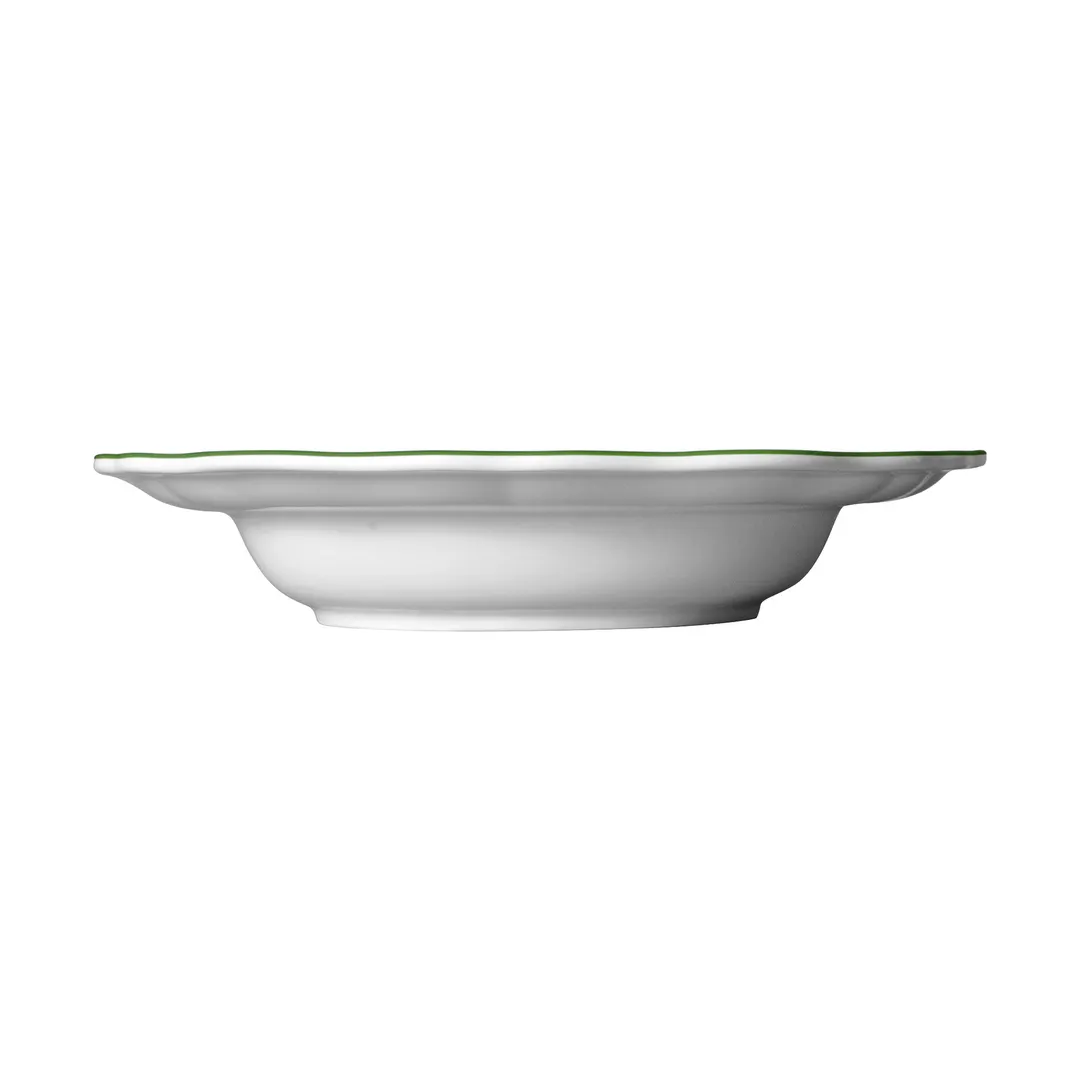 Steelite 62549FP815 - Pasta Bowl, 11" X 2" Porcelain, Willow Green Folio, 19 oz Capacity - 1 Dozen