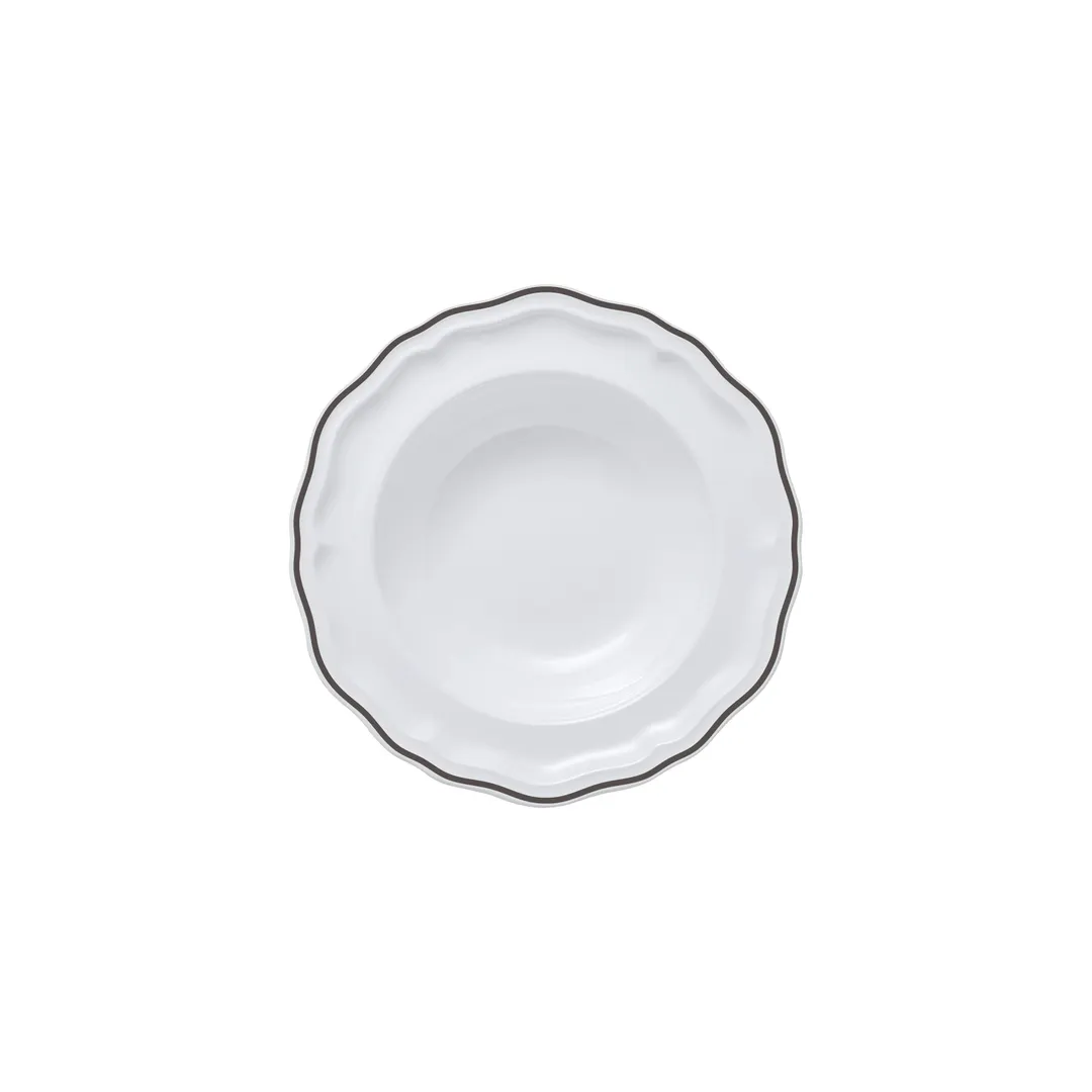 Steelite 62568FP816 - Rim Fruit Dish Bowl, 5.0 oz, 5.5" x 1.75" Slate Porcelain Finish - 1 Dozen
