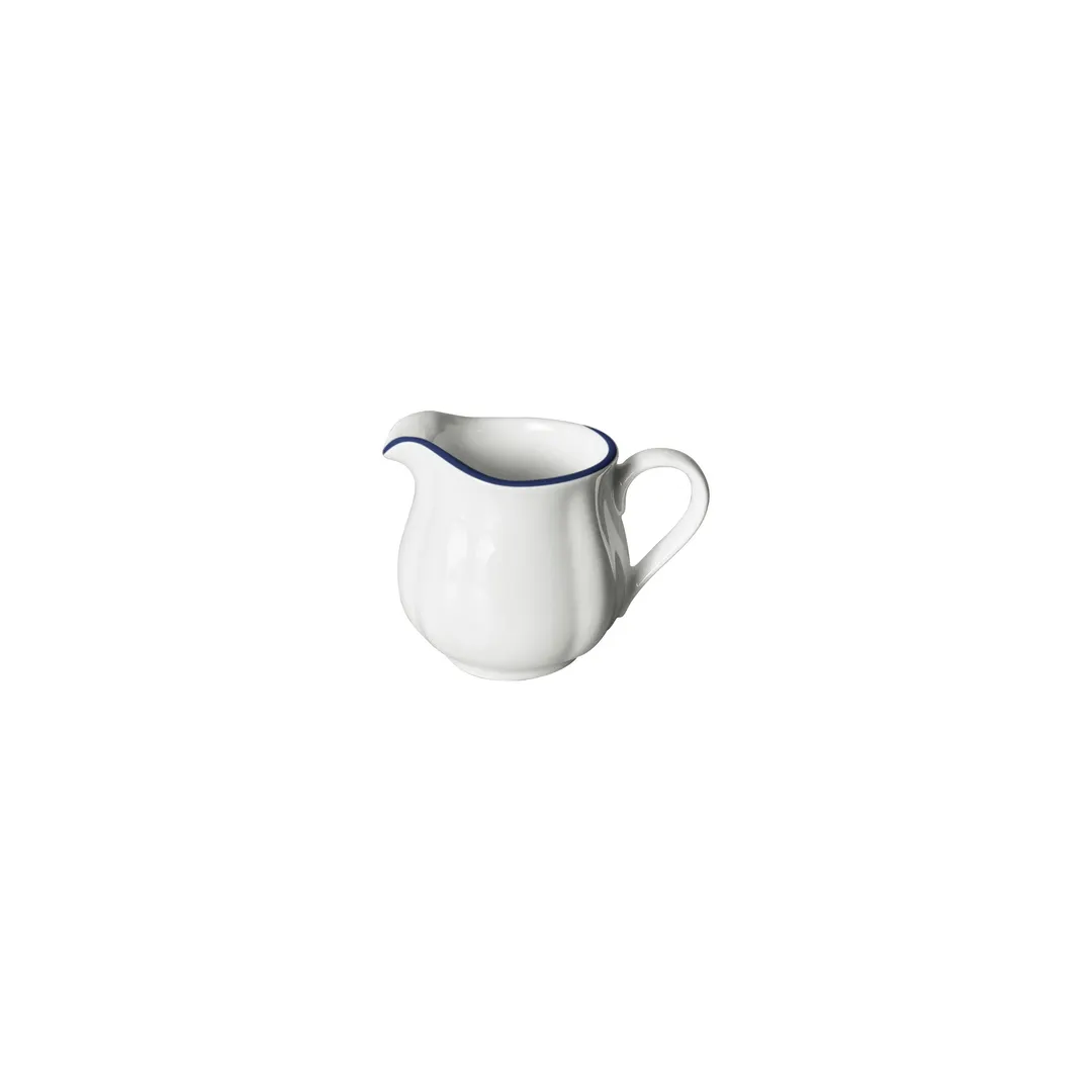Steelite 62570FP824 Handled Creamer Pitcher, 5.0 oz 3.875" x 2.875" x 3.0" Porcelain Blue - 1 Dozen