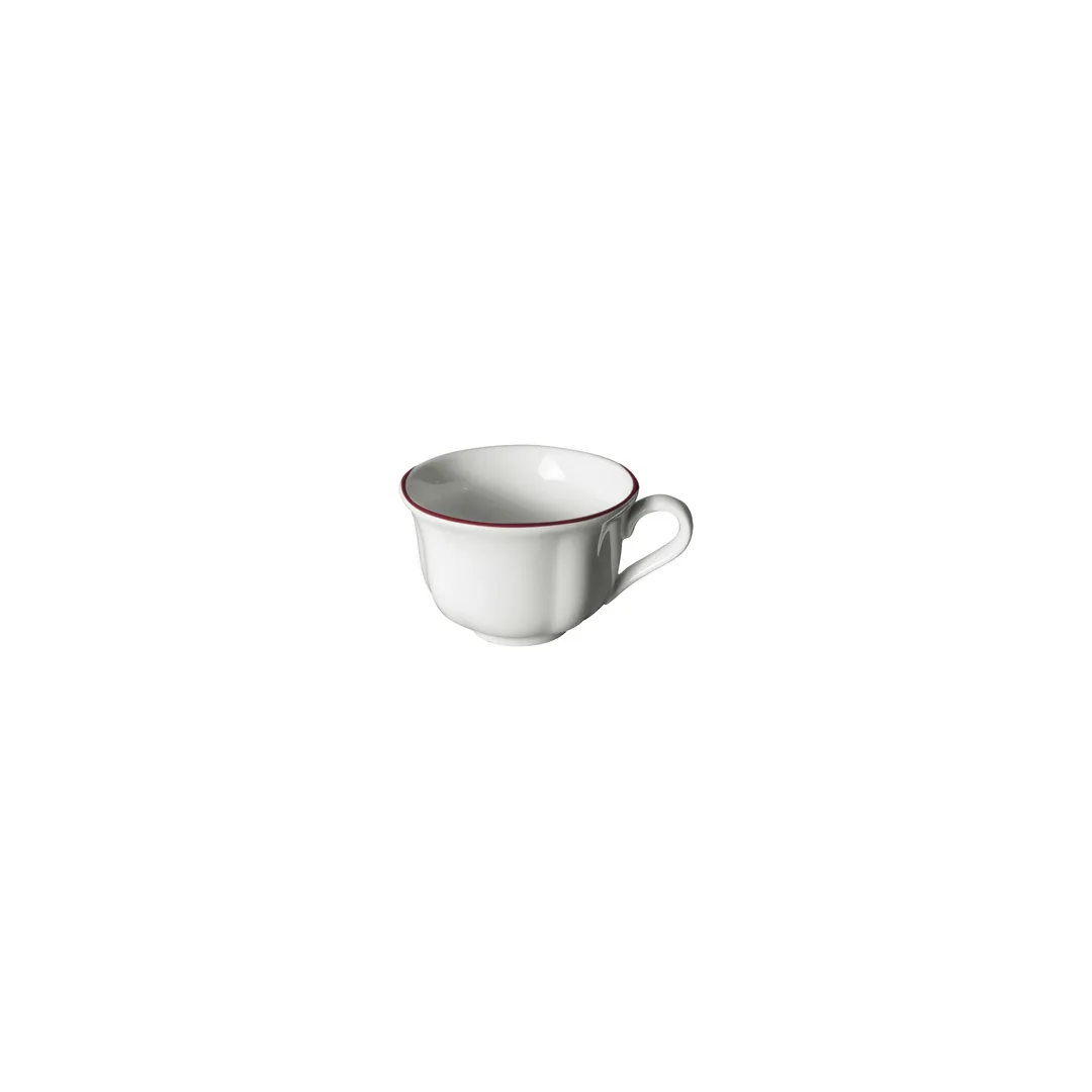 Steelite 62572FP822 Espresso Cup, 3.0 oz (3.63" x 3.0" x 2.0"), Maroon Line Porcelain, 1 Dozen