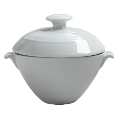 Steelite 6300P037 High Bowl With Lid, 3.75" x 3.0", 3 Oz Porcelain, Oven Safe To 465°F - 1 Dozen