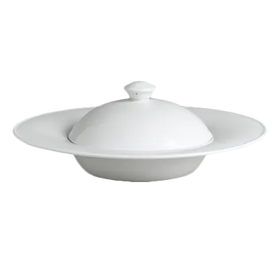 Steelite 6300P054 - 12 Oz Soup Plate, 11.75" x 2.0", Aura Porcelain, Oven Safe 465°F, 6/Case