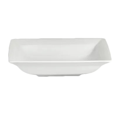 Steelite 6300P081 - Square Soup Plate 7" x 1.5", 11 Oz Porcelain Aura, Oven Safe to 465°F - 24/Case