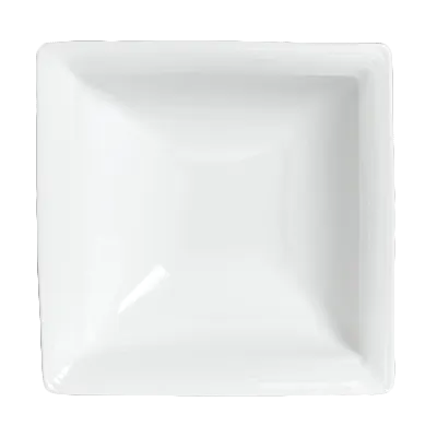 Steelite 6300P086 - Square Porcelain Soup Bowl, 7" dia., 19 oz, Aura, Oven Safe to 465°F - 1 Dozen