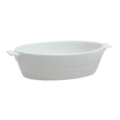 Steelite 6300P125 - Oval Porcelain Bowl, 4.25 Oz, 5.75" X 3.0" X 1.38", Aura Safe 465°F - 24/Case