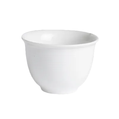 Steelite 6300P144 - Porcelain Tea Cup, 5.5 oz (3.25" x 2.38"), Oven Safe 465°F, Handleless - 24/Case
