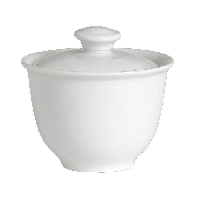 Steelite 6300P145 Porcelain Lid for 6300P355/6300P144 Pot, Aura Finish, Oven Safe 465°F - 24/Case