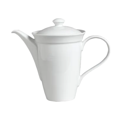 Steelite 6300P157 Coffee Pot Lid, Aura Porcelain, Oven Safe 465°F/239°C, Rene Ozorio Design - 6/Case