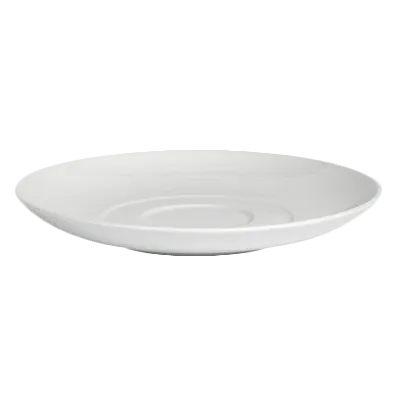 Steelite 6300P172 Low Cup Saucer, 7.125" Round Aura Porcelain, Oven Safe To 465°F/239°C - 24/Case