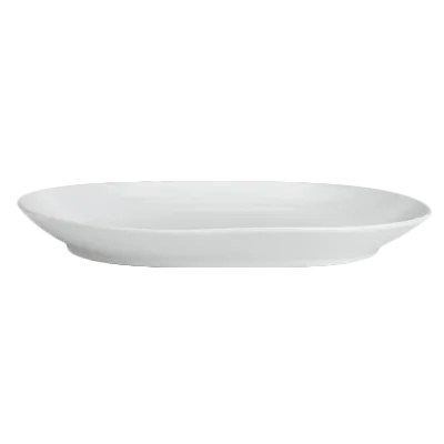 Steelite 6300P310 - Oval Aura Porcelain Platter 17.34" x 13.5", Oven Safe to 465°F - 2/Case