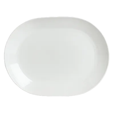Steelite 6300P311 Oval Platter, 14.75" x 11.25", Aura Porcelain, Oven Safe to 465°F/239°C - 6/Case