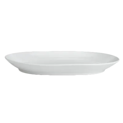 Steelite 6300P313 Race Track Oval Platter, 10" x 7.75" Aura Porcelain, Oven Safe to 465°F - 24/Case