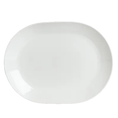 Steelite 6300P314 Oval Platter, 8.25" x 6.25", Aura Porcelain, Oven Safe to 465°F - 36/Case