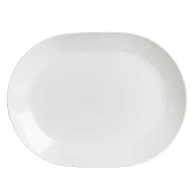 Steelite 6300P315 - Oval Platter, 6.25" x 4.625" Aura Porcelain, Oven Safe to 465°F - 36/Case