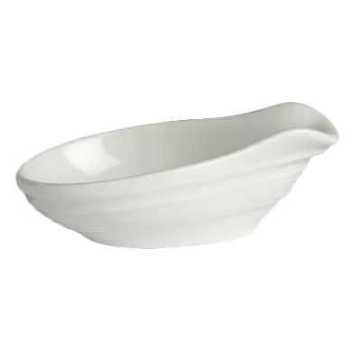 Steelite 6300P357 Spoon Rest, 3.625" x 2.125" x 1.0" Porcelain Aura, Oven Safe 465°F/239°C - 36/Case