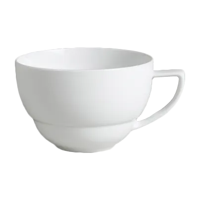 Steelite 6301P232 - 7.5 Oz Tea Cup, 4.375" x 2.25" Porcelain Oven Safe To 465°F No-Stack - 24/Case