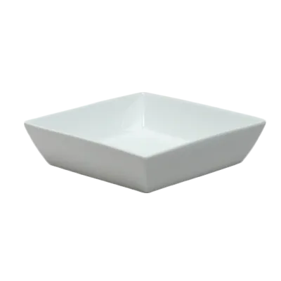 Steelite 6301P330 - Square Salad Bowl 23.5 oz 6.75" x 6.75" Porcelain Oven Safe 465°F - 24/Case