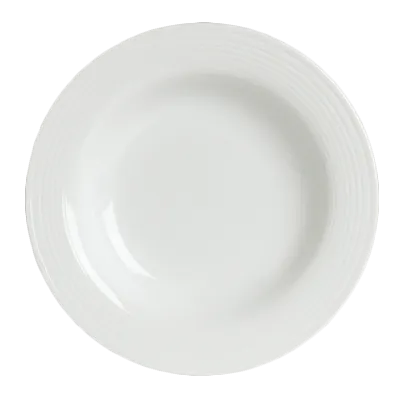 Steelite 6305P667 - Round Porcelain Soup Bowl, 9" Diameter, 11.75 oz, Oven Safe to 465°F - 24/Case