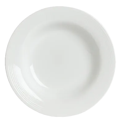 Steelite 6305P668 - Round Porcelain Pasta Bowl 10.25" x 1.75", 16 oz, Oven Safe 465°F, Soft Embossed - 1 Dozen