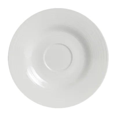 Steelite 6305P673 - Breakfast Cup Saucer 7" Porcelain, Frame, Oven Safe to 465°F/239°C - 24/Case