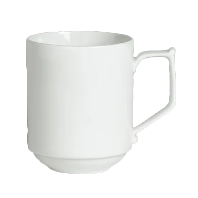 Steelite 6306P776 - China Mug, 10.75 oz 4.375" x 38.75", Stackable, Oven Safe 465°F - 24/Case