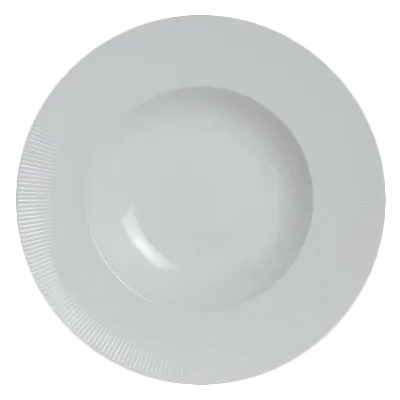Steelite 6314P1017 - Winged Rim Porcelain Pasta Bowl, 9" Diameter, 8 oz, Oven Safe 465°F - 24/Case