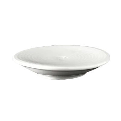 Steelite 6327P456 Round Porcelain Stand, 3.125" x 0.625", White, Oven Safe to 465°F - 36/Case