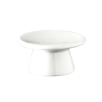 Steelite 6327P460 - Round White Porcelain Riser 3.125" x 1.5" Oven Safe 465°F/239°C 1"-4" - 36/Case