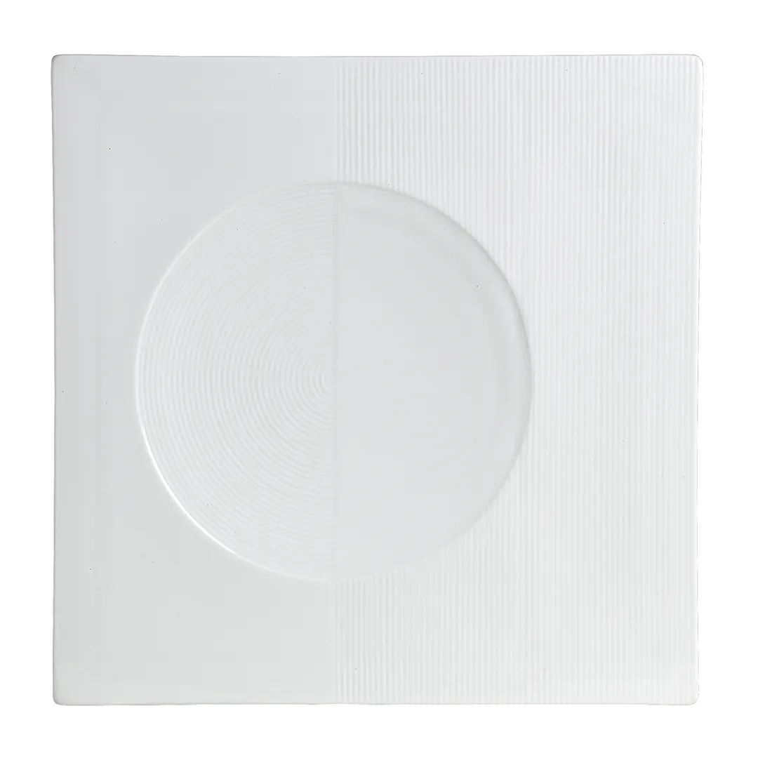 Steelite 6327P461 Square Porcelain Platter 11.875" x 11.875", Oven Safe 465°F (239°C) - 1 Dozen