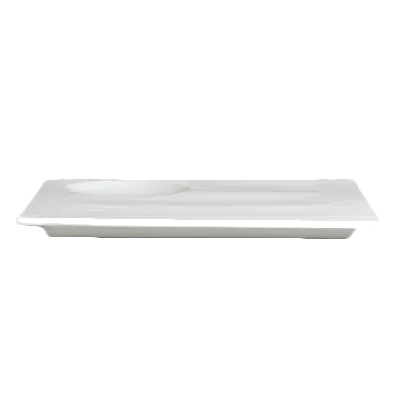Steelite 6327P462 - Square Porcelain Platter 9.5" x 9.5", Safe 465°F/239°C, Relief - 24/Case
