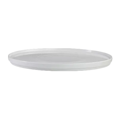 Steelite 6327P852 Round Porcelain Platter 11.25" Coupe Rim, Oven Safe to 465°F, Design - 6/Case