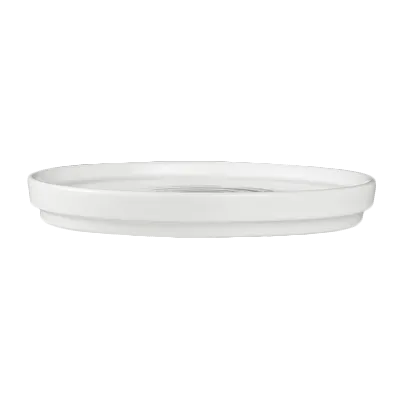 Steelite 6327P855 - Round Porcelain Platter, 6.25" Diameter, Coupe Rim, Oven Safe to 465°F, 12/Case