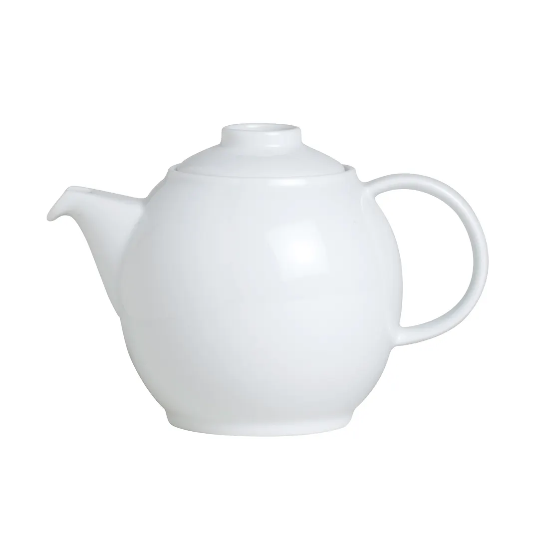 Steelite 6347P651 - 20.0 Oz Porcelain Teapot Lid, Rounded Shape Heat Retention - 6/Case