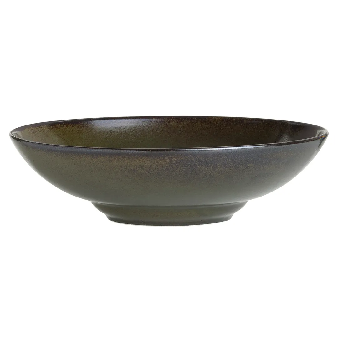 Steelite 6413MY014 - Rimmed Coupe Bowl, 8" x 2.375", 1.5 oz, Round Porcelain, Slate Finish - 6/Case