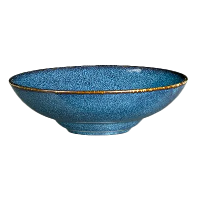 Steelite 6414MY013 - Indigo Wabi Sabi Porcelain Bowl, 6.5" x 2" , 15 Oz, Rimmed Coupe - 1 Dozen