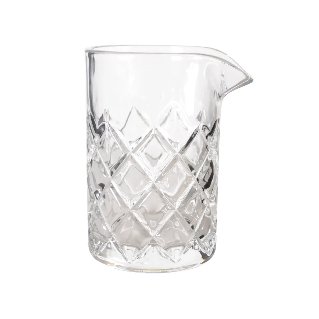 Steelite 6444BW005 Mixing Beaker, 17 Oz Capacity, 4.25" x 5.375" Soda Lime Glass - 1 Dozen