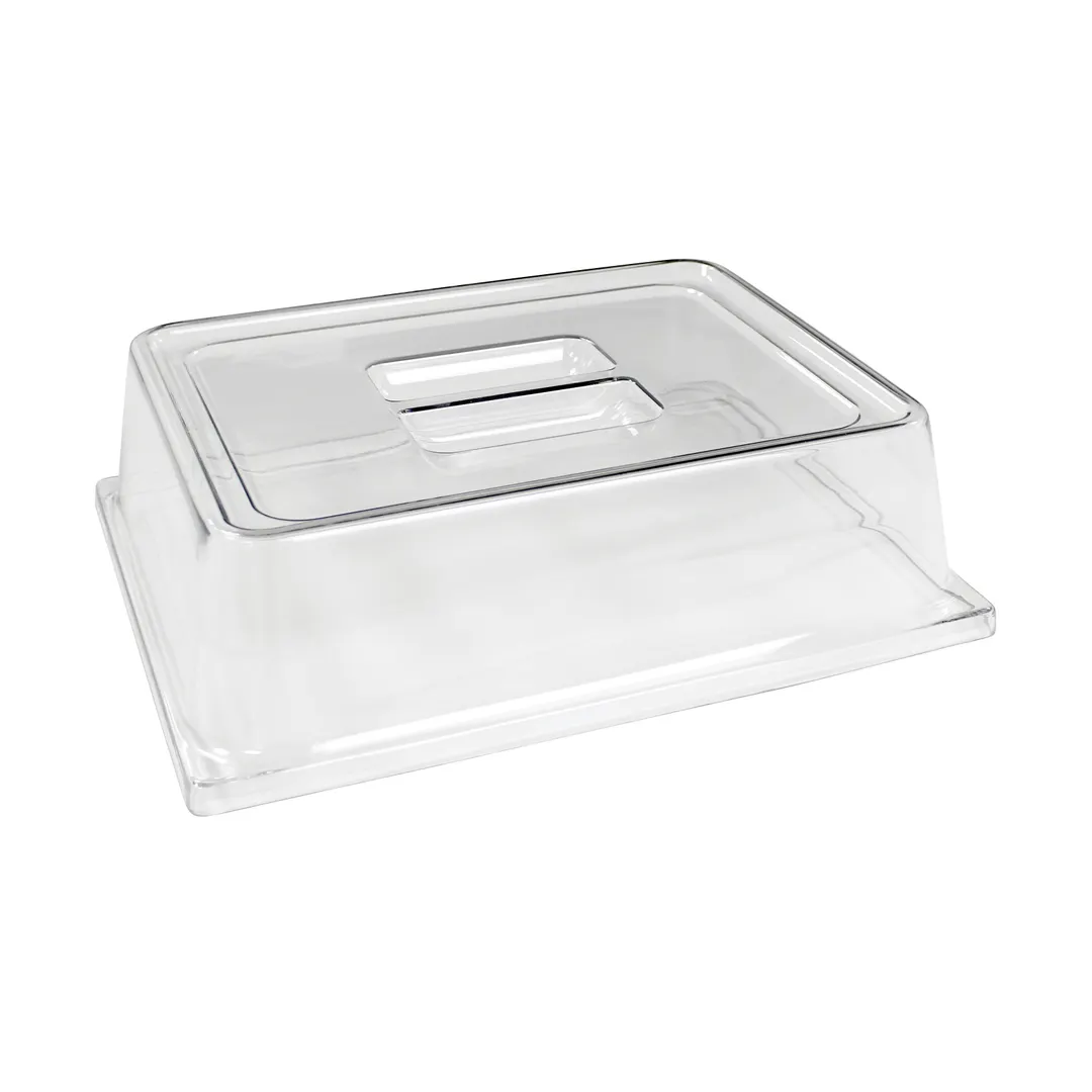 Steelite 6470ML11 - GN 1/2 Clear Dome Cover, 13.0" x 10.75" x 3.5" Melamine Plastic, - 3/Case