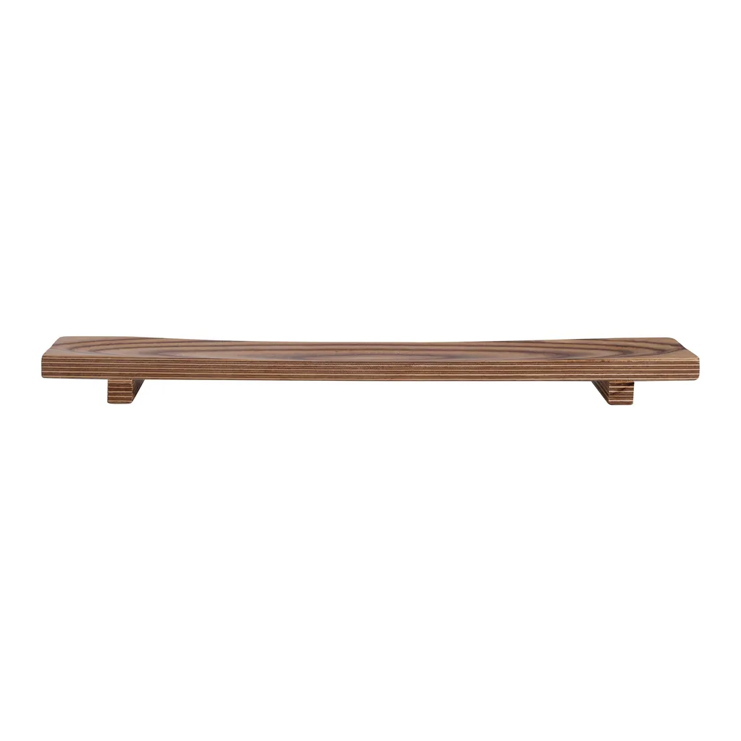 Steelite 6525DL012 Sushi Tray, 15.75" x 2.75" x 1.125", Rectangular Wood, Naturals, - 1 Dozen