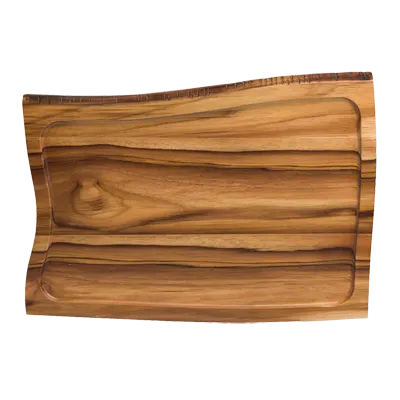 Steelite 6525TW307 - Wooden Platter, 14" x 9.75" x 0.625", Creations Wood, Hand‑Wash Only - 1 Dozen