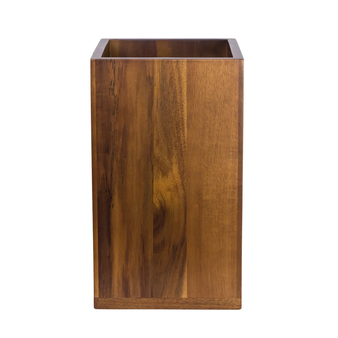 Steelite 6525TW314 Reversible Buffet Crate, 7.0" x 7.0" x 12.0" Rectangular Acacia Wood - 1/Case