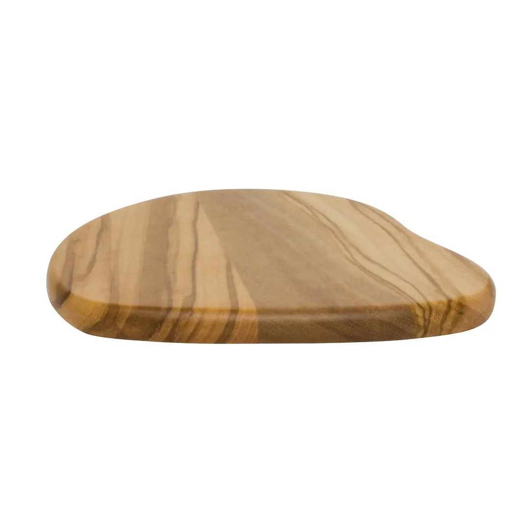 Steelite 6525TW323 - Coaster, 4" x 3.75" x 0.25", Natural Wood, Hand Wash Only - 24/Case