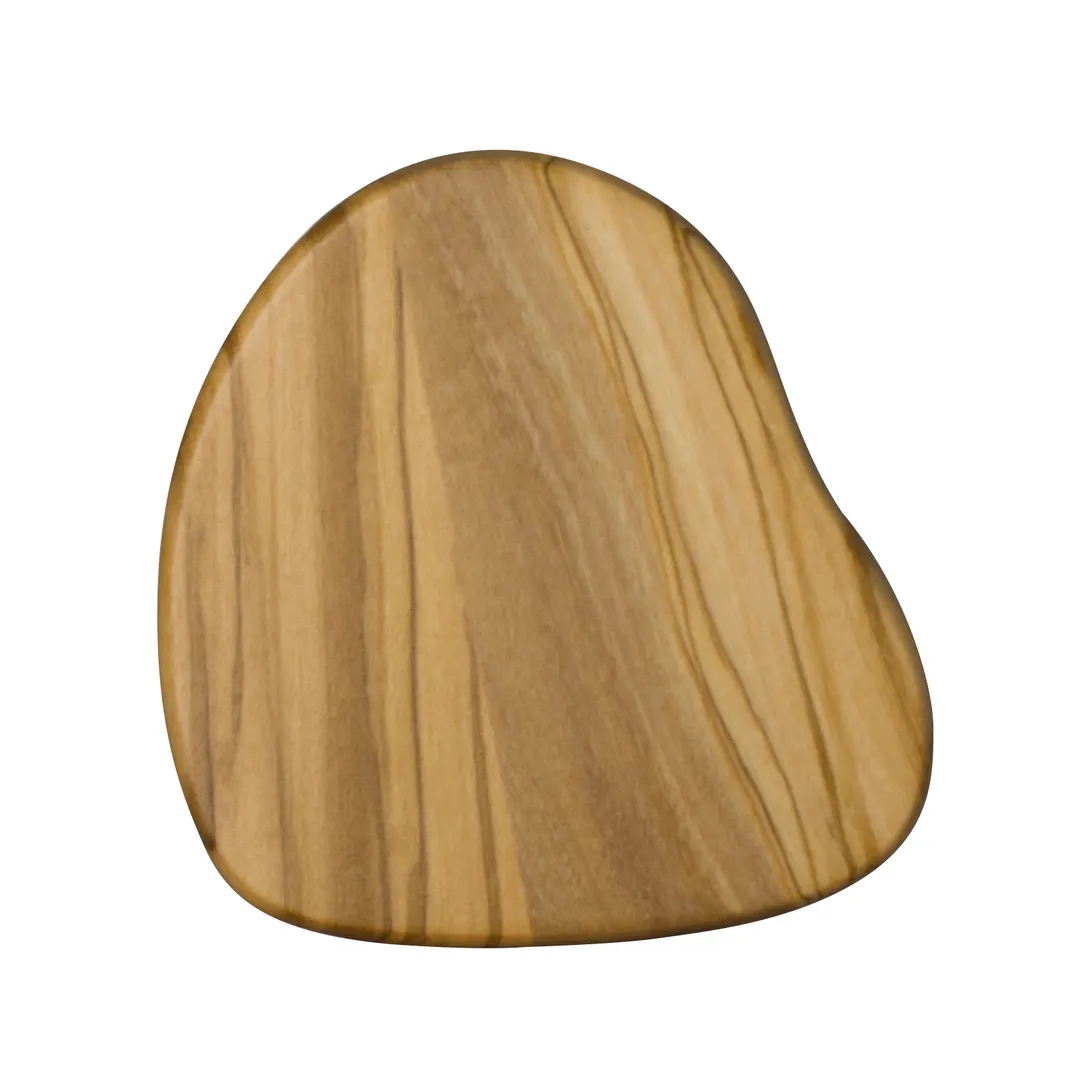 Steelite 6525TW323 - Coaster, 4" x 3.75" x 0.25", Natural Wood, Hand Wash Only - 24/Case