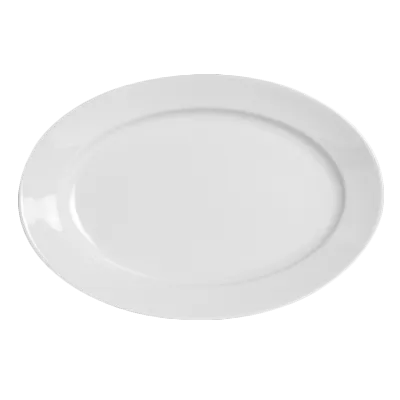 Steelite 6626V369 - Oval Paris Porcelain Platter 8.75" x 6" Oven Safe To 660°F - 6/Case