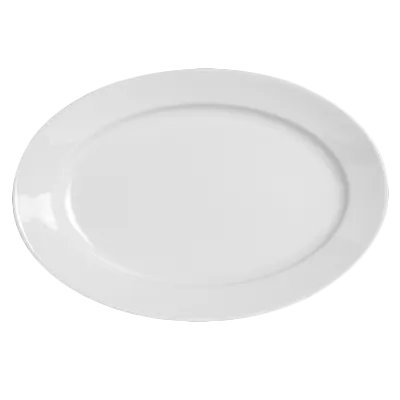 Steelite 6626V376 - Oval Porcelain Platter 17.75" x 12.25", Pillivuyt, Oven Safe 660°F/347°C - 1/Case