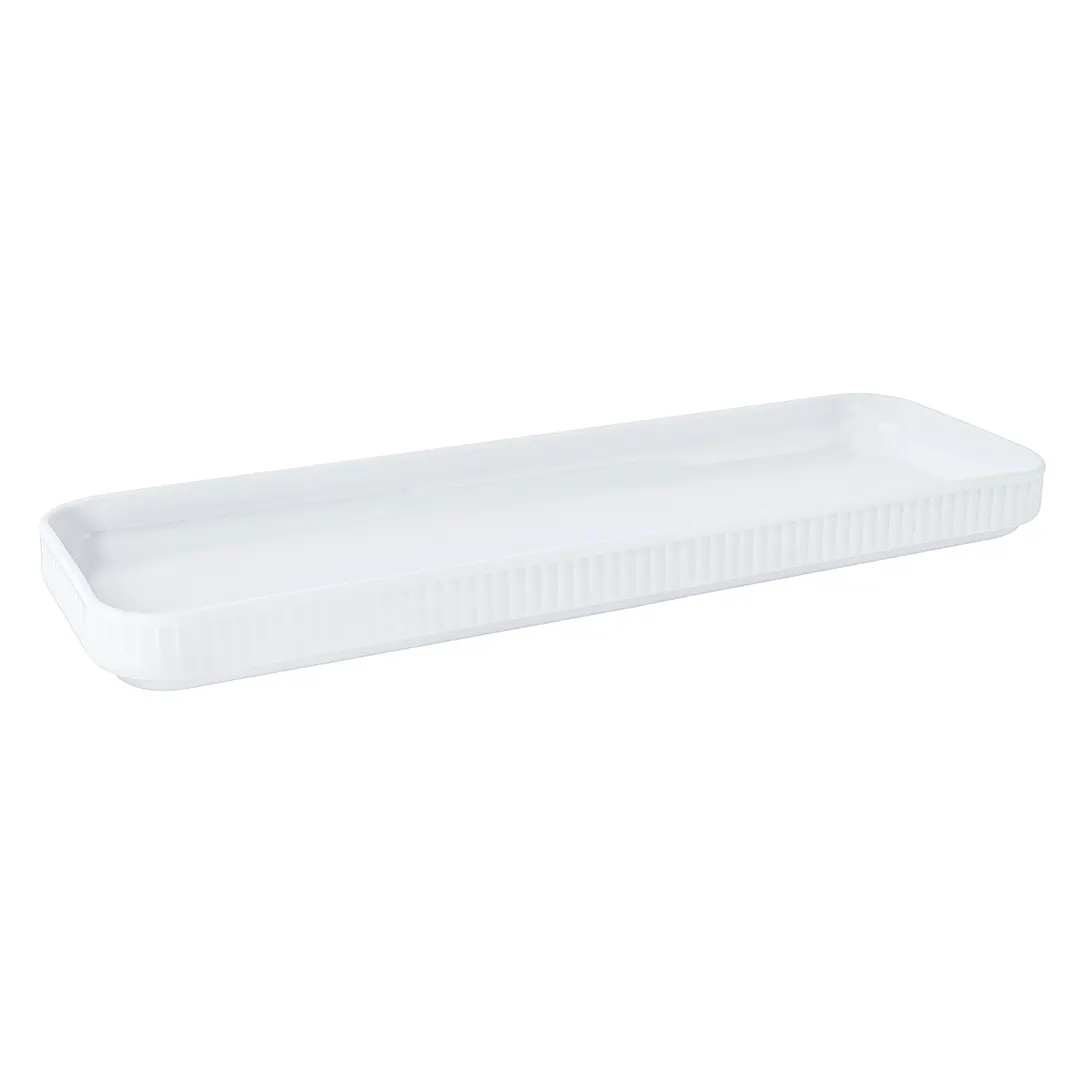 Steelite 6627V101 Tapas Dish Plate, 9.5" x 4.5" Porcelain, Steel, Oven Safe 660°F/347°C - 2/Case