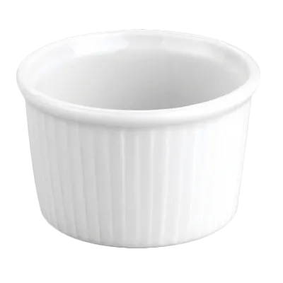 Steelite 6627V405 Mini Ramekin, 1.0 oz (2.0" x 1.25"), Plisse Porcelain, Oven Safe to 660°F, 1 Dozen