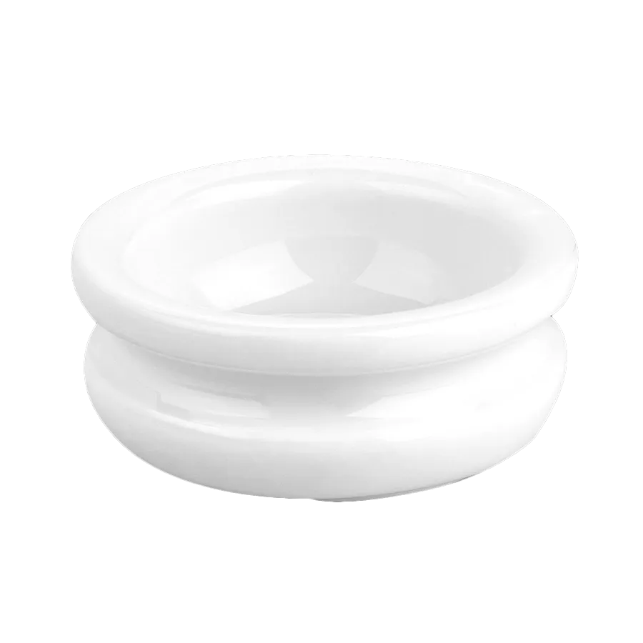 Steelite 6633V561 Mini 2.5" Porcelain Butter Block, 1.0 oz, Pillivuyt, Oven Safe 660°F - 1 Dozen