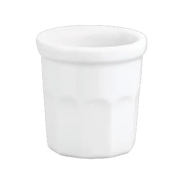 Steelite 6633V571 - Mini 2.5" Jam Pot, 4 oz Porcelain, Oven Safe to 660°F/347°C - 1 Dozen