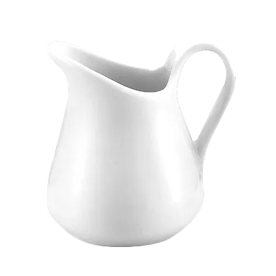 Steelite 6633V578 Creamer Pitcher, 2.0 oz (2.25"), Porcelain, Oven Safe 660°F, With Handle - 1 Dozen